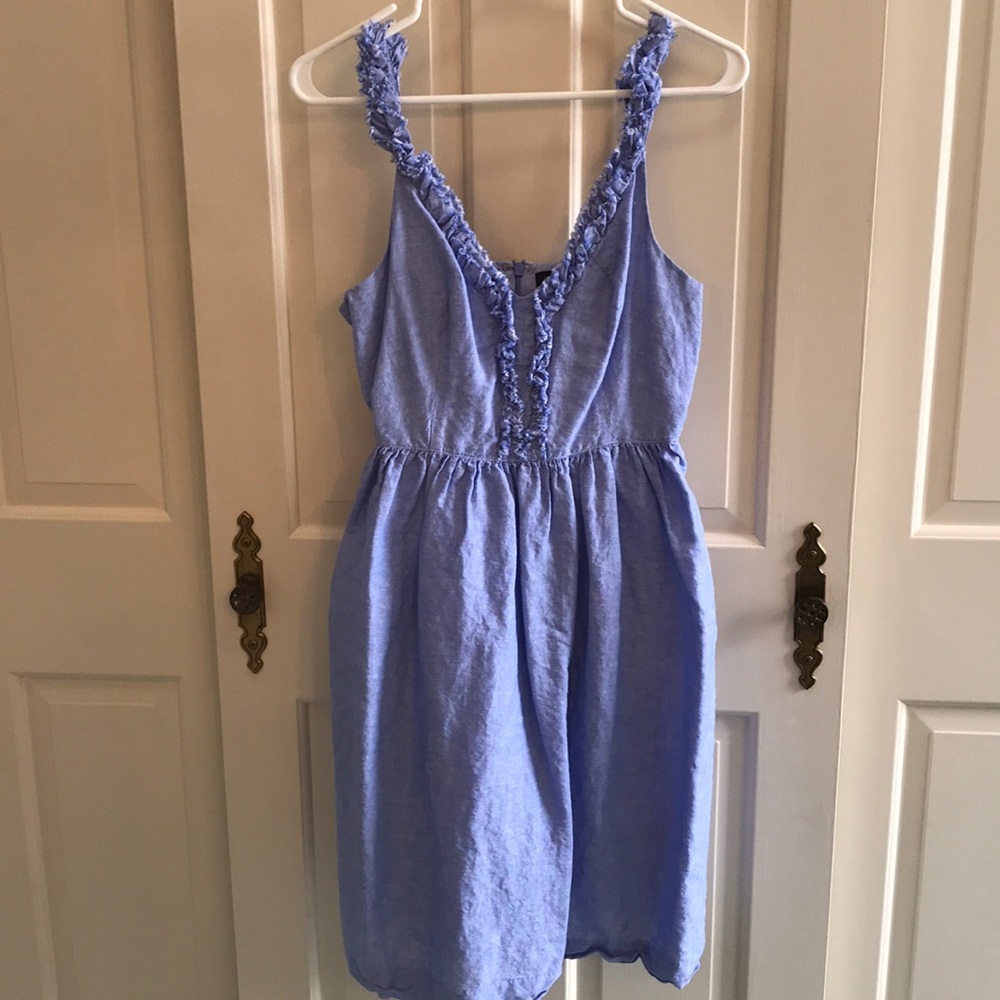 Banana Republic linen blue dress